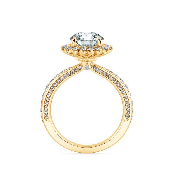 Nhẫn đính hôn Floral Halo NCH2502 5